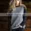 Jersey Baseball Classic Unisex Eco fleece Ribbed Neckline Raglan Sleeve Baseball Sweater Mens Crewneck Sweatshirt