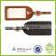 Faux Leather custom made embossed debossed leather luggage tag