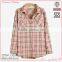 fashion plus size autumn long sleeve casual plaid shirts 2016 ladies preferred sweet shirts