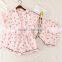 New arrival cotton pajamas set for women and girls summer household clothing set