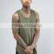 High Quality New Design Custom Green Color Gym Wear Comfortable 100% Cotton Fashion Men's Sport Tops