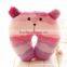pp cotton filled with super soft cover travel pillow neck wholesale