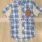GZY Guangzhou stock lots hot sale mens plaid shirt in summer