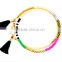 Colorful Seed Bead Bracelet Long Choker Friendship Gift Silk Tassel Bracelet