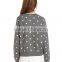 Top quality casual crew neck women sweatshirt without hood