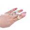 Gold&Silver-plated Rhinestone Butterfly Wrap Around Spiral Rings