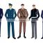 Bespoke High Quality Military Officer Uniforms with customized color and style in wool polyester blend fabric
