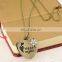 2017 New Fashion Retro Style Diamond Heart Alloy Heart Pocket Necklace Watch Christmas Gift for Girlfriend
