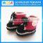 Infant and Toddler Crochet Sport Shoes Black and White Red