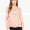 In stock factory wholesale long sleeve t shirt in bulk lace blank t shirt