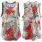 T-B018 Cheap Fashionable Tops Sleeveless Summer Blouse Design for Women