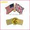 Custom American and Australia Friendship Crossed Flag Lapel Pin Badge