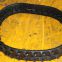 Yanmar / Comet mini excavator rubber track with size width 150mm x pitch 72mm x links 34
