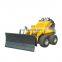 Small crawler bulldozer for sale, mini skid steer loader with angle blade attachment