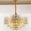 2020 lamp teardrop-shaped black metal crystal pendant chandelier lamp
