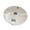 Stainless steel sanitary flat end cap for connection bottom base