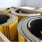 colored custiomized wear resistant UHMWPE liner for shaftless screw conveyor