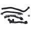 Left & Right Crankcase Breather Vent Hose Set 4Pcs For BMW X5 X6 550i 650i 750i