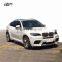 High quality Pu material X6M style body kit for BMW X6 E71 2008-2013 front bumper rear bumper side skirts and fender