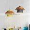 Nordic Simplicity LED E27 Pendant Light Macaron Colorful Metal Hanging Lights Home Wood Decoration Pendant lamp