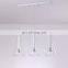 Nordic Simple Transparent Hanging Lamp New Rectangular Crystal Glass Decorative Chandelier Lamp