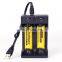 3.7v 18650 USB Type-c fast battery charger 4 Slots lithium Rechargeable Battery Charger with LED Indicator