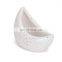 moon shaped dot speckle ceramic flower planter vase for home decor