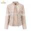 Best Quality Women Lamb Skin Leather Fashion Jacket OEM Service Wholesale Women Leather Fashion Jacket
