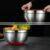 Shrinkable Measuring Bowl Stainless Steel Baking Cooking Set Mixing Bowls Airtight Lids