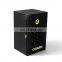 Black luxury custom laser cutting perfume box paper packaging