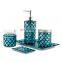 scales style 5 pieces shower curtain set for bathroom modern bathroom vanity set glass and bath accessory set