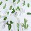 2.35m wide width pure cotton cloth wholesale cartoon cactus grid cotton quilt cover twill fabric