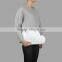 Black and White Genuine Leather Special Cloud Shape Shouder Bag Clutch Handbag for lady