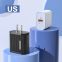 New Design 36W QC3.0 3 Usb Ports+pd Fast Quick Charge Eu US Wall Charger For mobile phone