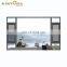 Sound Insulation Casement Window Tempered Glass Aluminum Windows With Mosquito Net