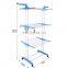 Multifunctional clothes rack floor to floor 4-layer clothes rack balcony simple shoe rack
