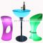 illuminated cocktail table rechargeable led light bar table outdoor round party cocktail night club furniture led bar tables