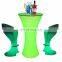 modern lounge bar furniture /Light Up LED Bar Cocktail Table For Party Event Nightclub Wedding Bar Use