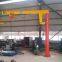 Pillar column type jib cantilever slewing crane light working duty equipment