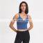 New Fashionable Women Sexy Workout Fitness Yoga Bra Ladies Cross Back Sports Tops With Removable Padded Custom Logo