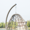 Durable Modern Outdoor Furniture Hanging Egg Swing Chair with Cushion PE Rattan Metal Frame Living Room Hotel Bedroom Courtyard