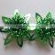 Metal Colors PET Foil Firework Ribbon Flower Bow, Swan Ribbon Bow, Fountain Flower for Outdoor Decorations