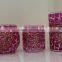 handmade glass hurricane votive candle holder mosaic glassware for candle
