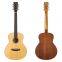 YAN 36-inch Round Body Spruce Solid Top Nanyang Backsides Mahogany Natural Color Folk Guitar Acoustic Guitar Factory SM-68