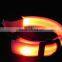 Pure Color Double Side Exposure Flat Optical Fibre Led Pet Dog Collar