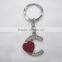Stylish bling spade keychain