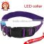 LED Zebra-Stripe Nylon Flashing Pet Dog Collar Buckle Neck Strap Leash Harness