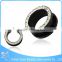 316L Surgical Steel Zircon Ear Flesh Plugs Transparent Body Piercing Jewelry