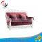 2014 newest design luxurious fabric white wedding sofa
