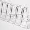 Clear Acrylic Plate Rack Display Stand